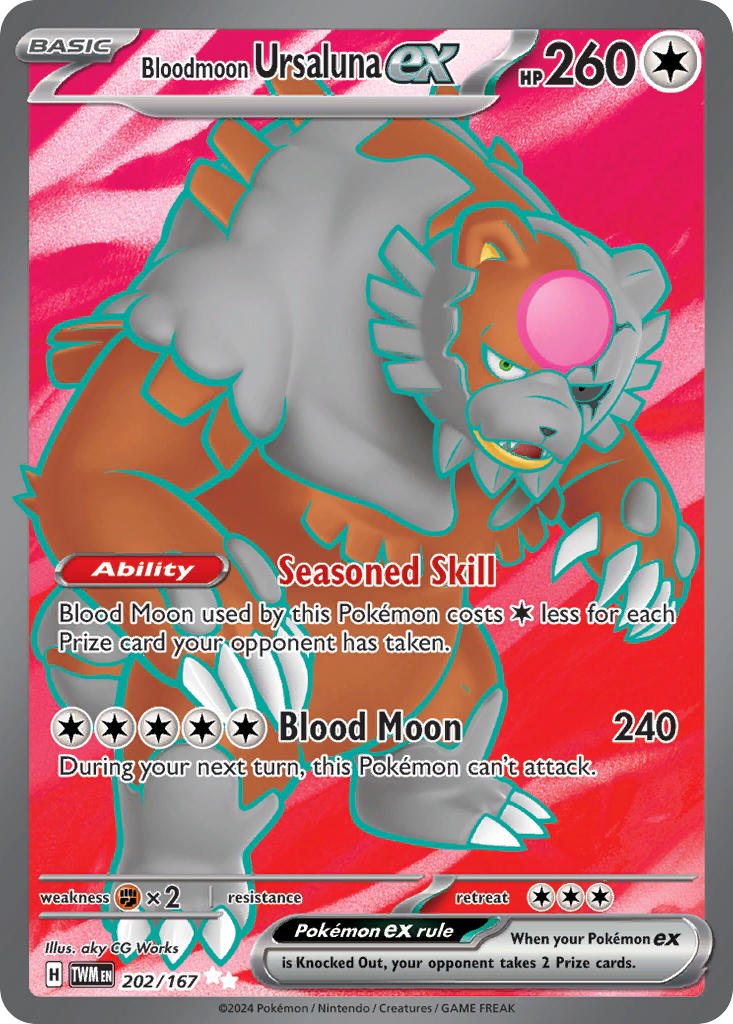 202/167 Bloodmoon Ursaluna ex The card cartel