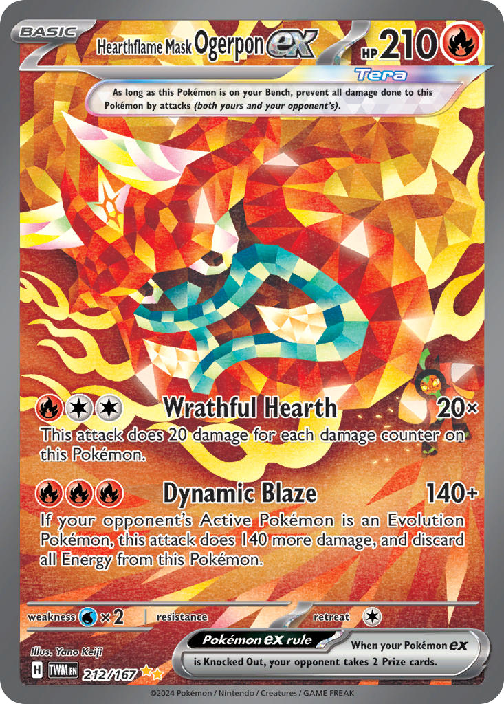 212/167 Hearthflame Mask Ogerpon ex The card cartel