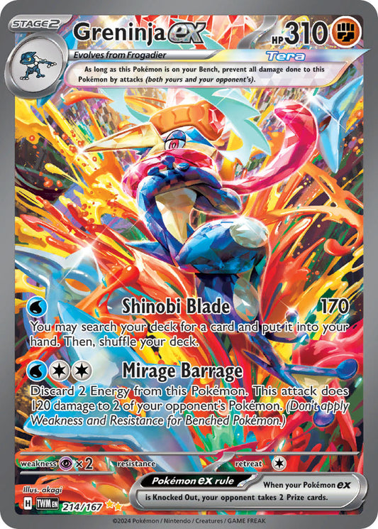 214/167 Greninja ex The card cartel