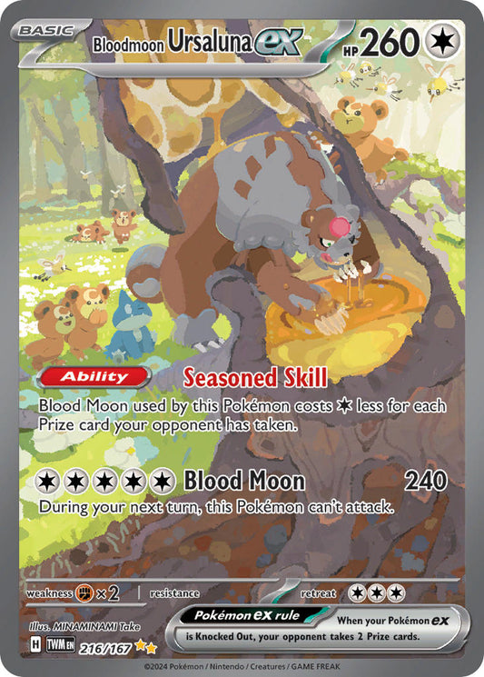 216/167 Bloodmoon Ursaluna ex The card cartel