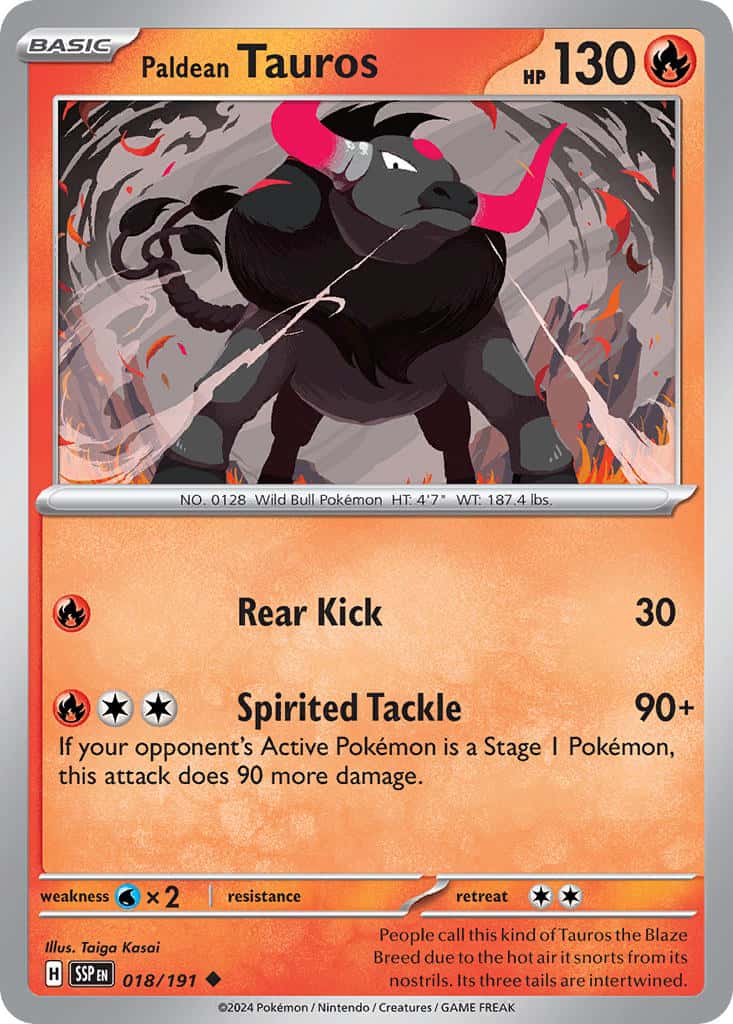 018/191 Paldean Tauros