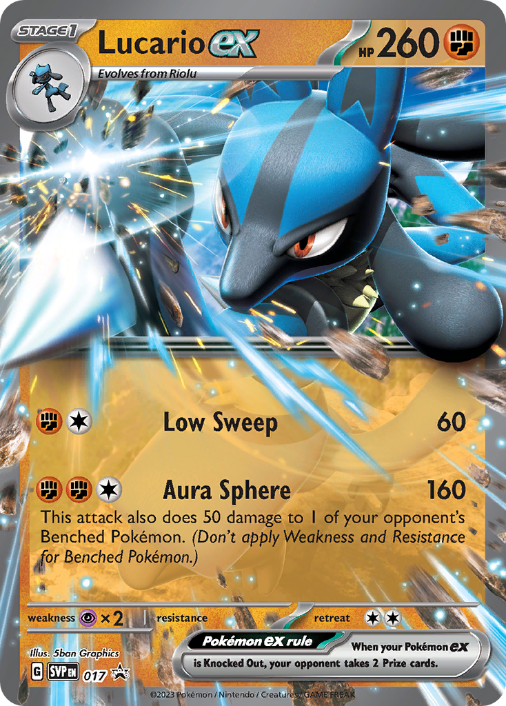 017  Lucario ex  Promo The card cartel