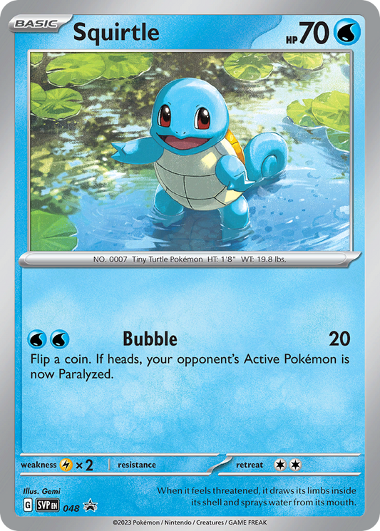 048  Squirtle  Promo The card cartel