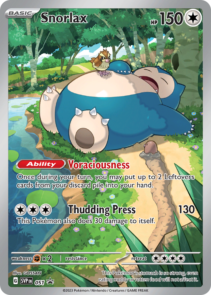 051  Snorlax  Promo The card cartel