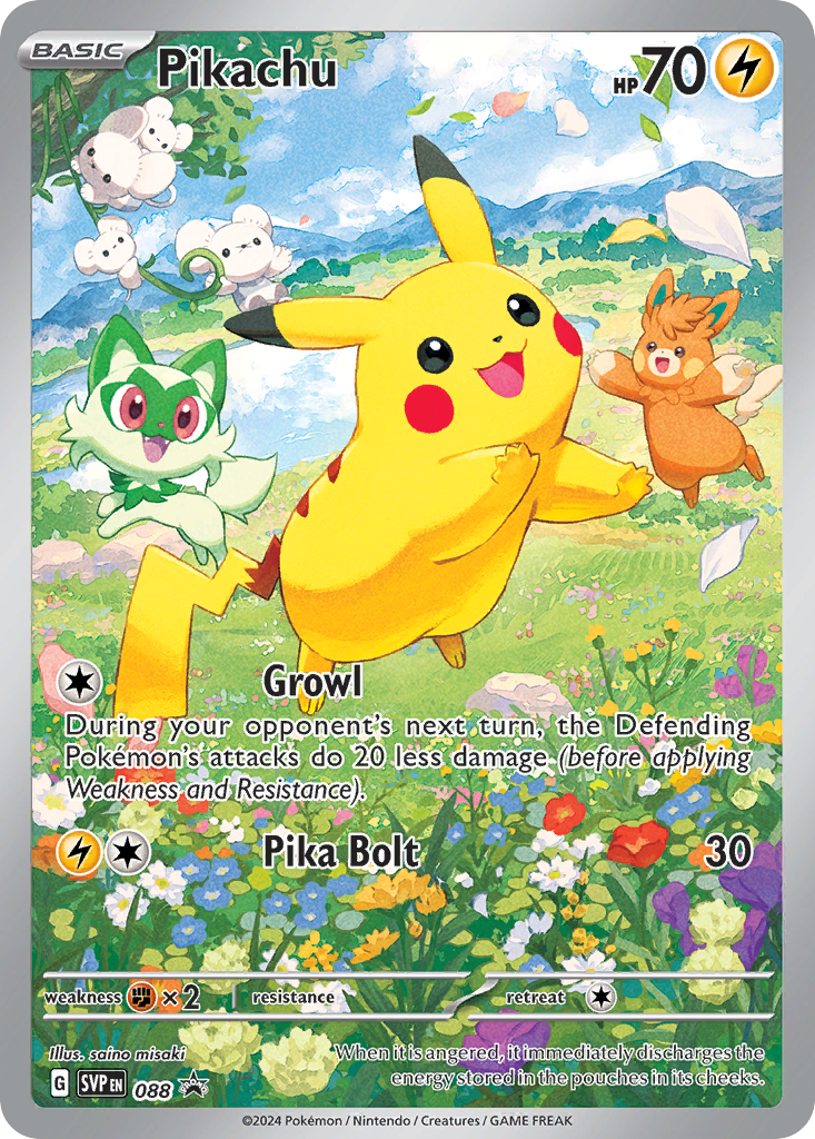 088  Pikachu  Promo The card cartel