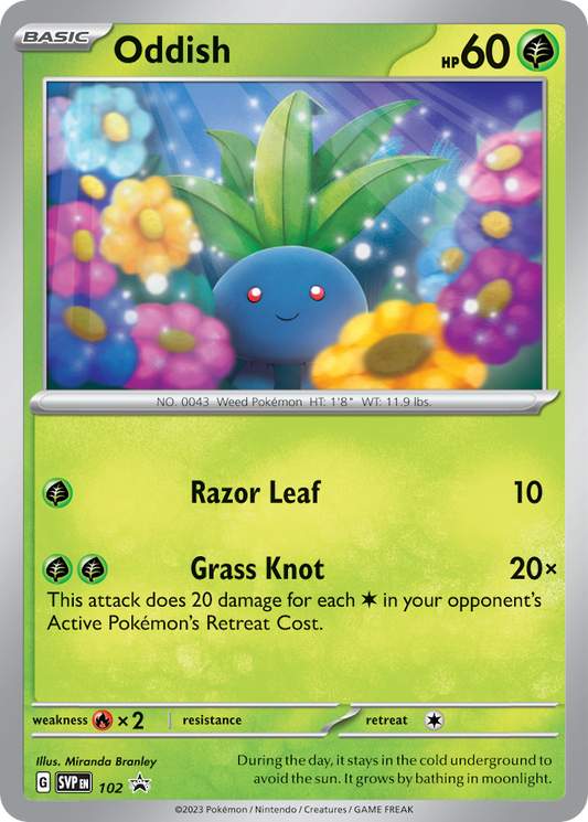 102  Oddish  Promo The card cartel